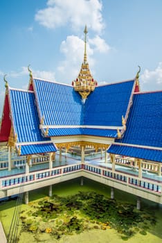 Thailand pavilion is surrounded by water