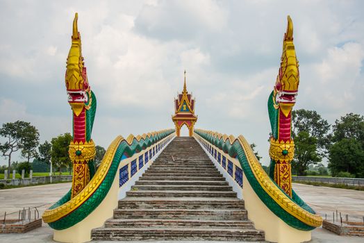 The steps leading to the hall of the temple.