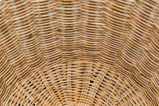Striped wicker baskets for background.
