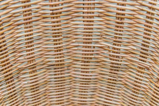 Striped wicker baskets for background.