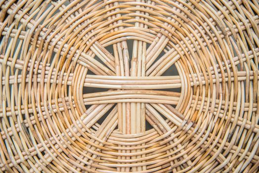 Striped wicker baskets for background.