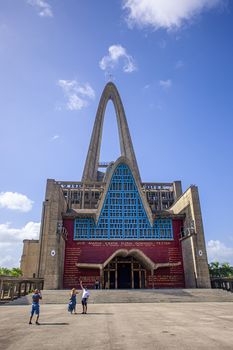 HIGUEY, DOMINICAN REPUBLIC 12 JANUARY 2020: Basilica Nuestra Senora de la Altagracia