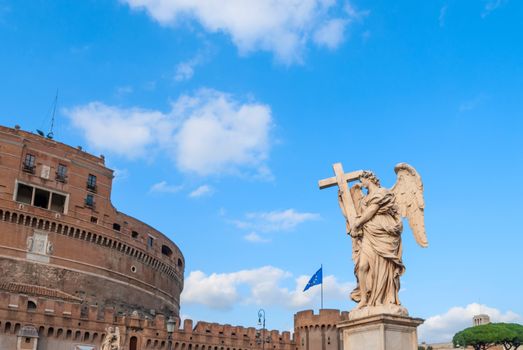 Fragment the Castel Sant'Angelo in Rome, Italy.