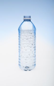 Empty water bottle without cap.