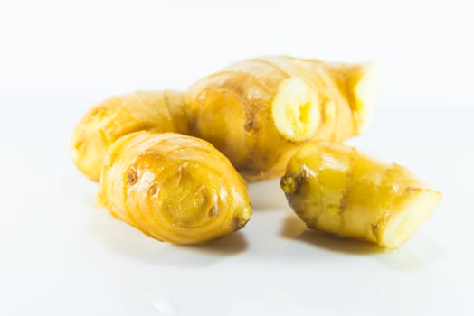 Ginger on a white background
