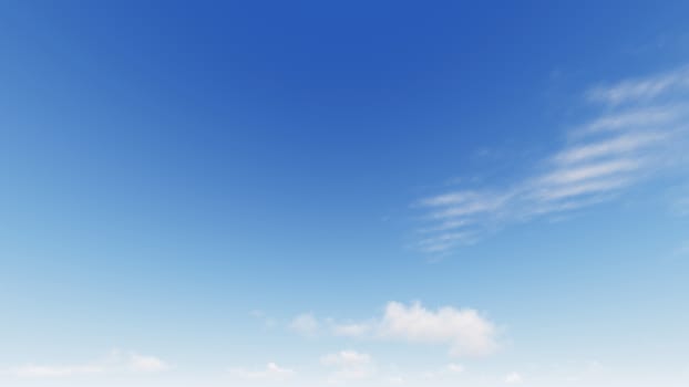 Cloudy blue sky abstract background, blue sky background with tiny clouds, 3d rendering

