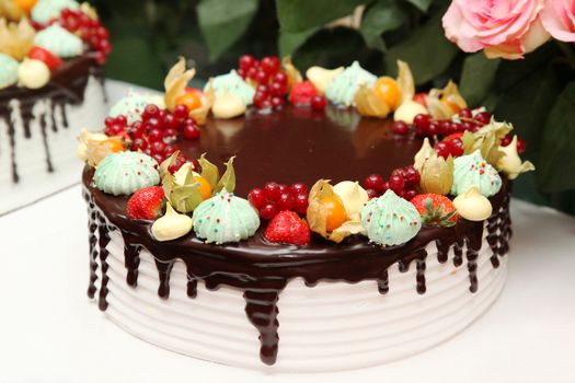 Large, delicious, beautiful cake