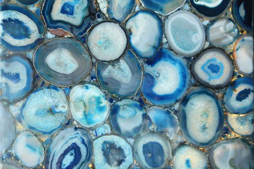 An unusual stone decorative background, blue - turquoise