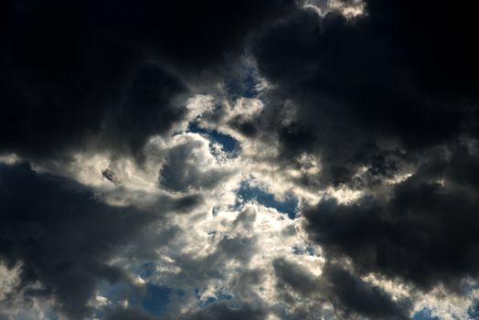 Beautiful sky background with clouds.