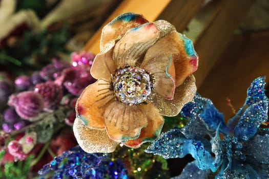 Artificial flower, gold color