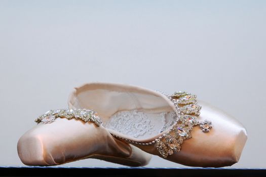 Beautiful embellished ballet shoes