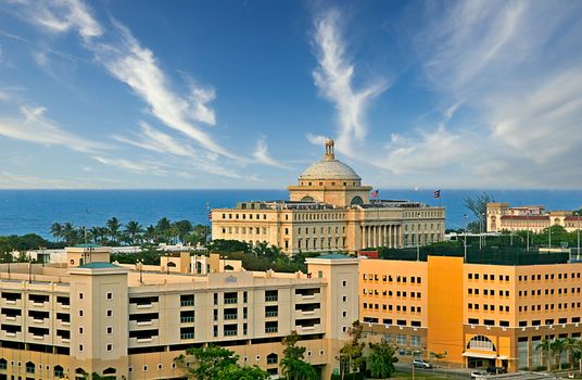 Domed building in the heart of San Juan, Puerto Rico