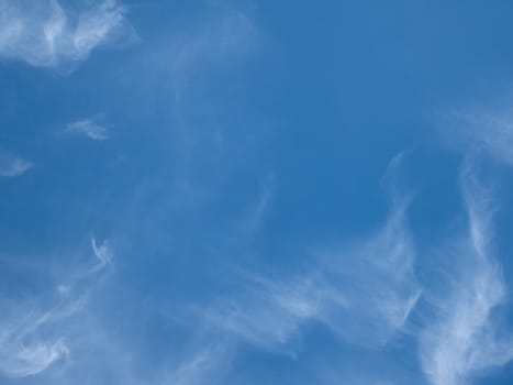 Blue sky. clouds in the blue sky.