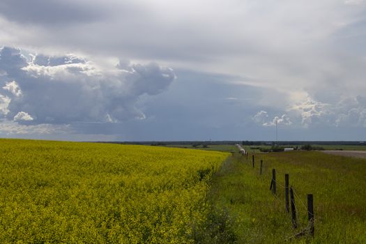 Prairie Storm Clouds Canada Saskatchewan Dramatic Summer