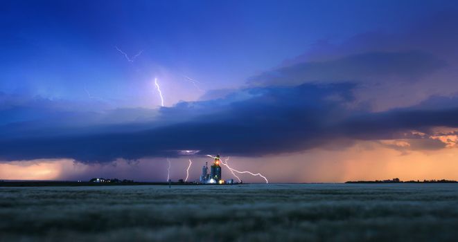 Prairie Storm Clouds Canada Saskatchewan Dramatic Summer