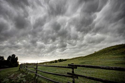 Prairie Storm Clouds Canada Saskatchewan Dramatic Summer
