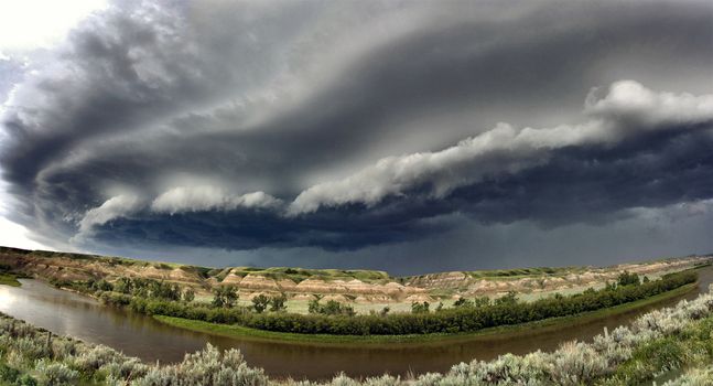 Prairie Storm Clouds Canada Saskatchewan Dramatic Summer
