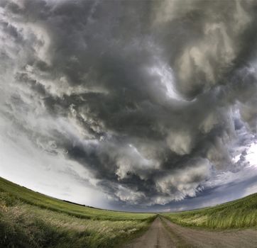 Prairie Storm Clouds Canada Saskatchewan Dramatic Summer