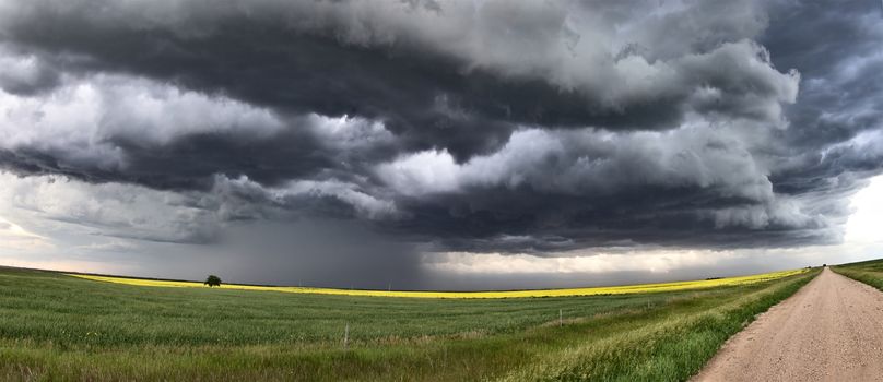 Prairie Storm Clouds Canada Saskatchewan Dramatic Summer