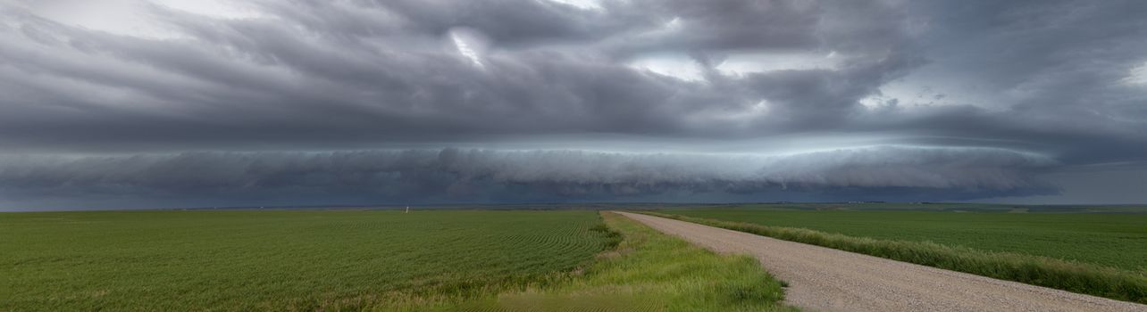 Prairie Storm Clouds Canada Saskatchewan Dramatic Summer