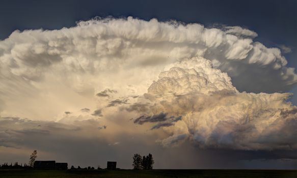 Prairie Storm Clouds Canada Saskatchewan Dramatic Summer