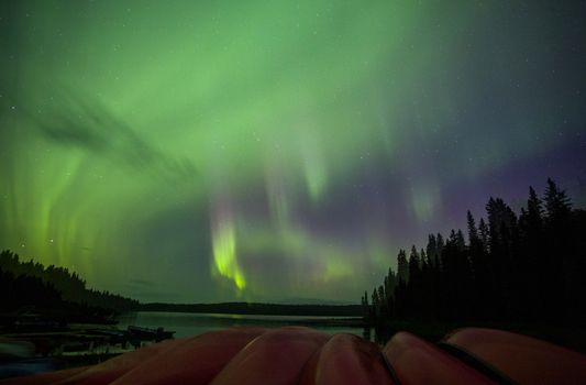 Northern Lights Canada Saskatchewan North Waskesui Aurora