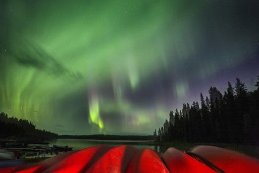 Northern Lights Canada Saskatchewan North Waskesui Aurora