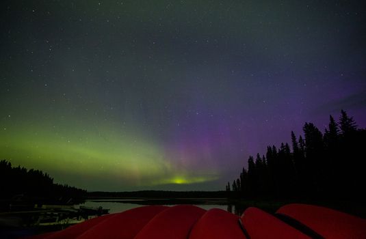 Northern Lights Canada Saskatchewan North Waskesui Aurora