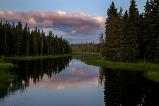 Sunrise Saskatchewan North National Park Waskesui Lakes
