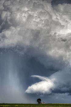 Prairie Storm Clouds Canada Saskatchewan Dramatic Summer