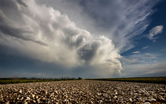 Prairie Storm Clouds Canada Saskatchewan Dramatic Summer