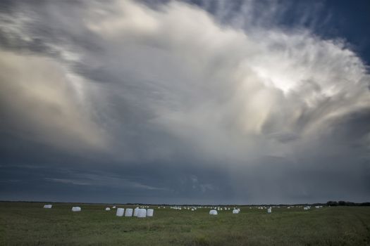 Prairie Storm Clouds Canada Saskatchewan Dramatic Summer