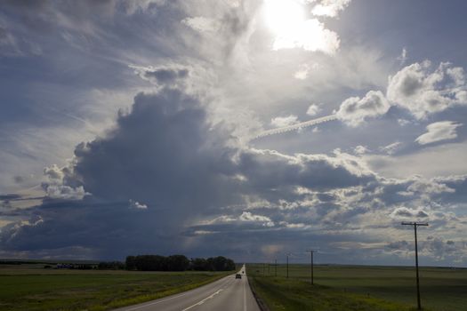 Prairie Storm Clouds Canada Saskatchewan Dramatic Summer