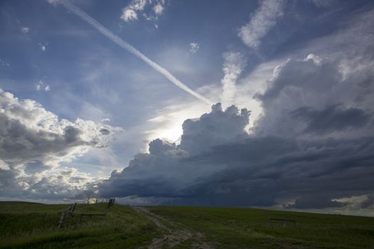 Prairie Storm Clouds Canada Saskatchewan Dramatic Summer