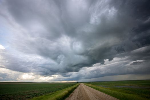 Prairie Storm Clouds Canada Saskatchewan Dramatic Summer