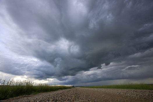 Prairie Storm Clouds Canada Saskatchewan Dramatic Summer