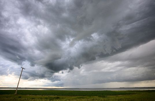 Prairie Storm Clouds Canada Saskatchewan Dramatic Summer