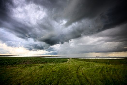 Prairie Storm Clouds Canada Saskatchewan Dramatic Summer