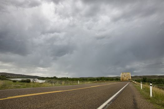 Prairie Storm Clouds Canada Saskatchewan Dramatic Summer