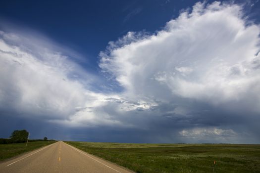 Prairie Storm Clouds Canada Saskatchewan Dramatic Summer