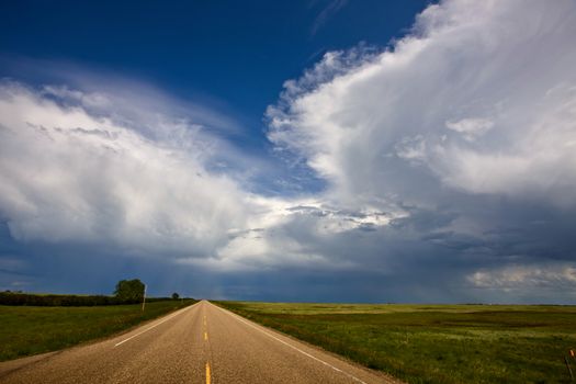 Prairie Storm Clouds Canada Saskatchewan Dramatic Summer