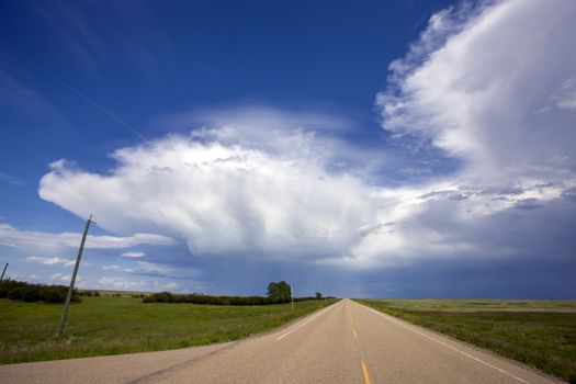 Prairie Storm Clouds Canada Saskatchewan Dramatic Summer