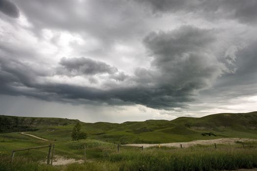 Prairie Storm Clouds Canada Saskatchewan Dramatic Summer