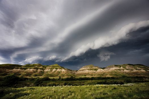 Prairie Storm Clouds Canada Saskatchewan Dramatic Summer