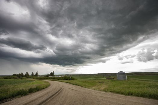 Prairie Storm Clouds Canada Saskatchewan Dramatic Summer