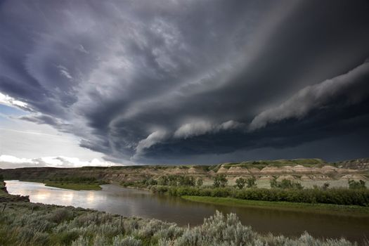 Prairie Storm Clouds Canada Saskatchewan Dramatic Summer