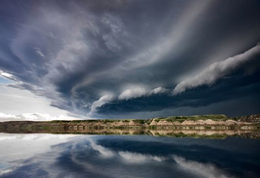 Prairie Storm Clouds Canada Saskatchewan Dramatic Summer