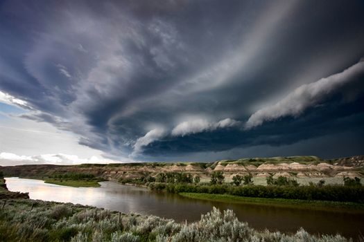 Prairie Storm Clouds Canada Saskatchewan Dramatic Summer