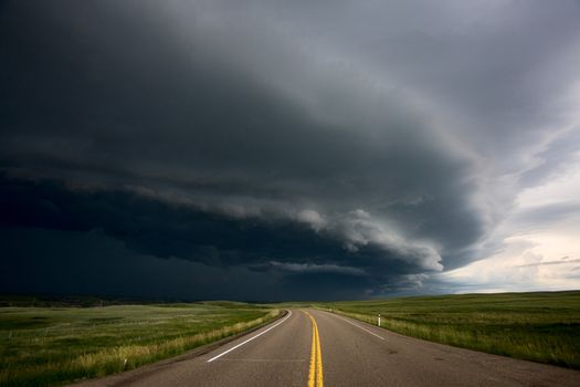 Prairie Storm Clouds Canada Saskatchewan Dramatic Summer