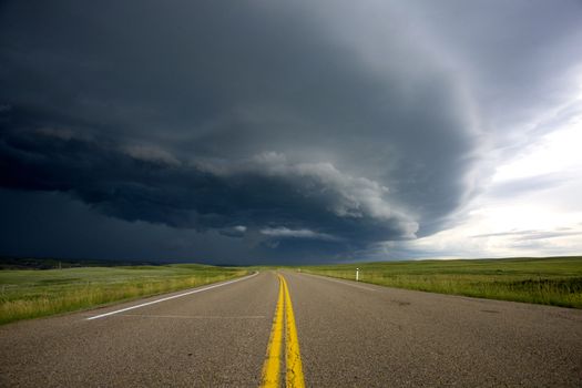 Prairie Storm Clouds Canada Saskatchewan Dramatic Summer